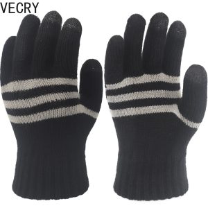 3 Pcs Winter Gloves For Men Women, Cold Weather Warm Glove Unisex, Elastic Cuff, Knit Stretchy