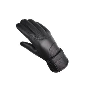 Plush Thick Touch Screen Gloves Adjustable Closure Non Slip Warm Gloves Outdoor Skiing Cycling Windproof Waterproof Gloves PU Leather Gloves