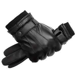 1pair Touch Screen Warm Gloves For Autumn And Winter Outdoor Sports Cycling