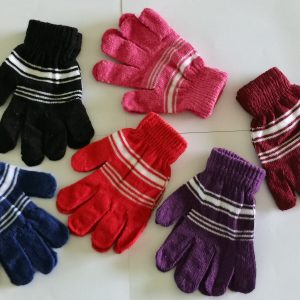 12 Pairs FSet Vibrant Multi-Colored Striped Knit Gloves - Compact Short Length, Ultra-Thick Insulation, Exceptional Warmth Retention, Stretchy Elastic Fit, Effective Windproof Barrier, Convenient Split Finger Design - Unisex Design for Both Women and Men, Perfect for Cold Winter Days